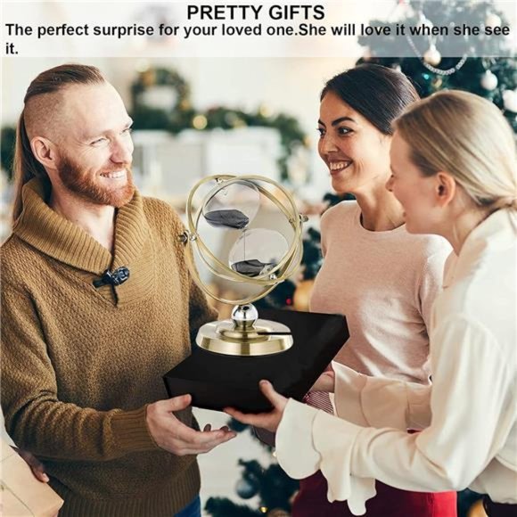 Brass Hourglass 60 Minute, 720° Rotating Vintage Metal Sand Timer, Large Black - Picture 3 of 7